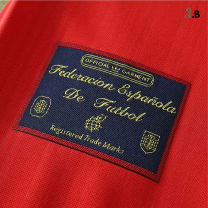 Spain Vintage 96 Home Fan Version Red Jersey - JogaBonito - Jersey