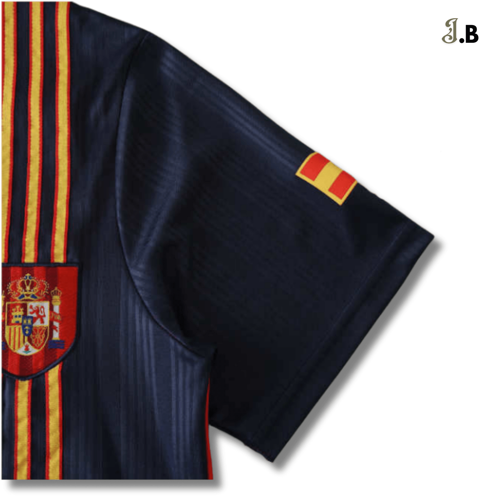 Spain Vintage 96 Home Fan Version Red Jersey - JogaBonito - Jersey