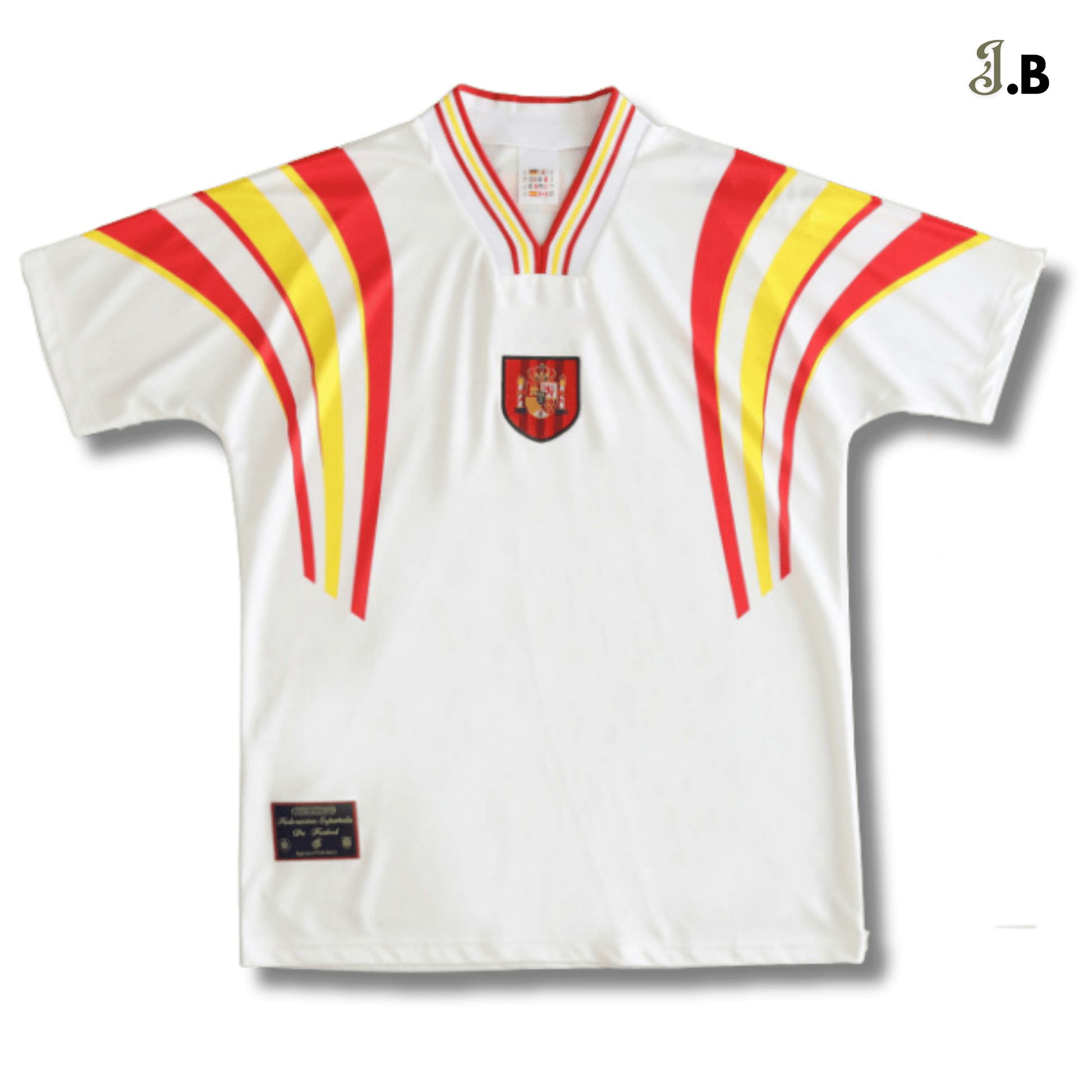 Spain Vintage 96 Third Fan Version White Jersey - JogaBonito - Jersey