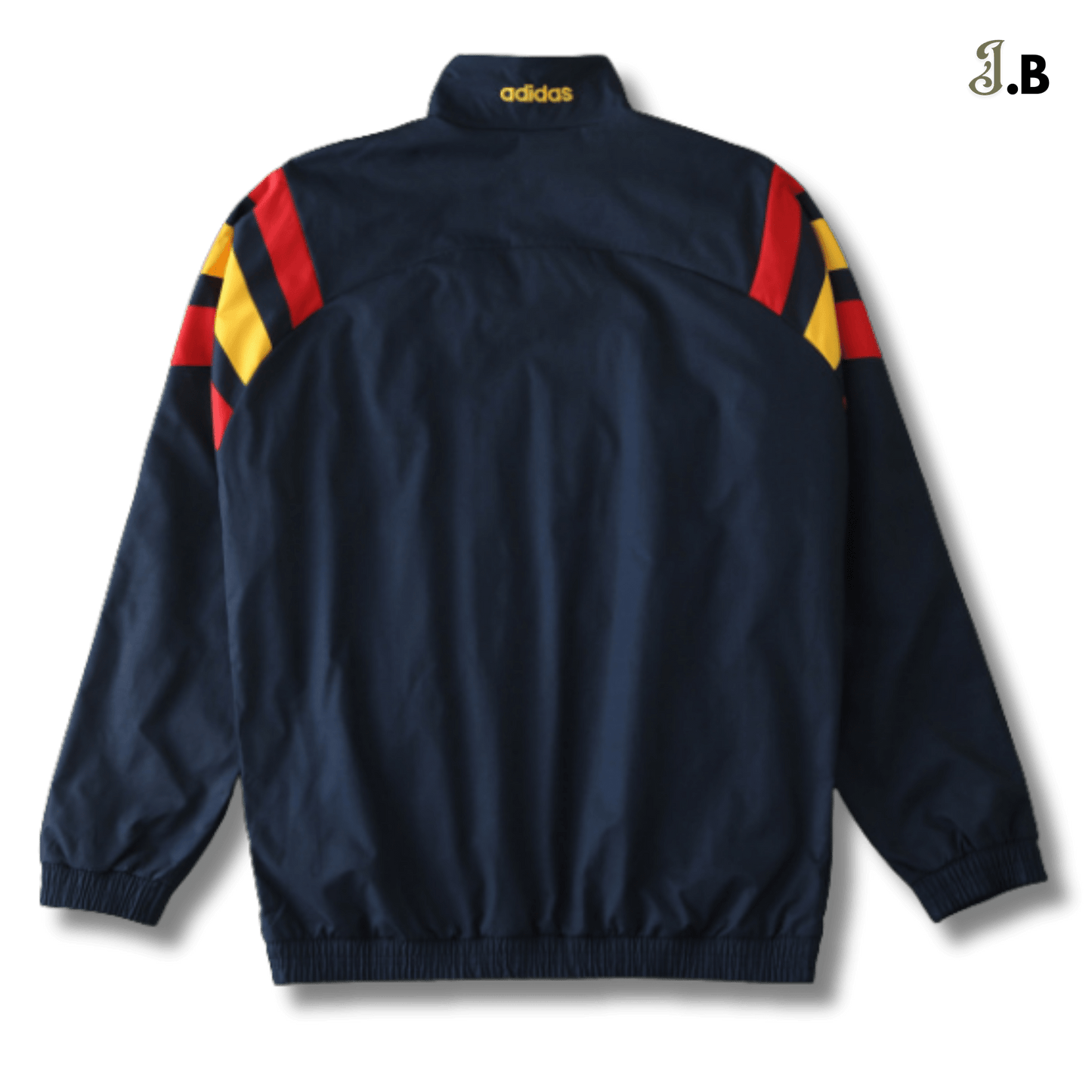 Spain Vintage UEFA Navy Windbreaker - JogaBonito - Windbreaker