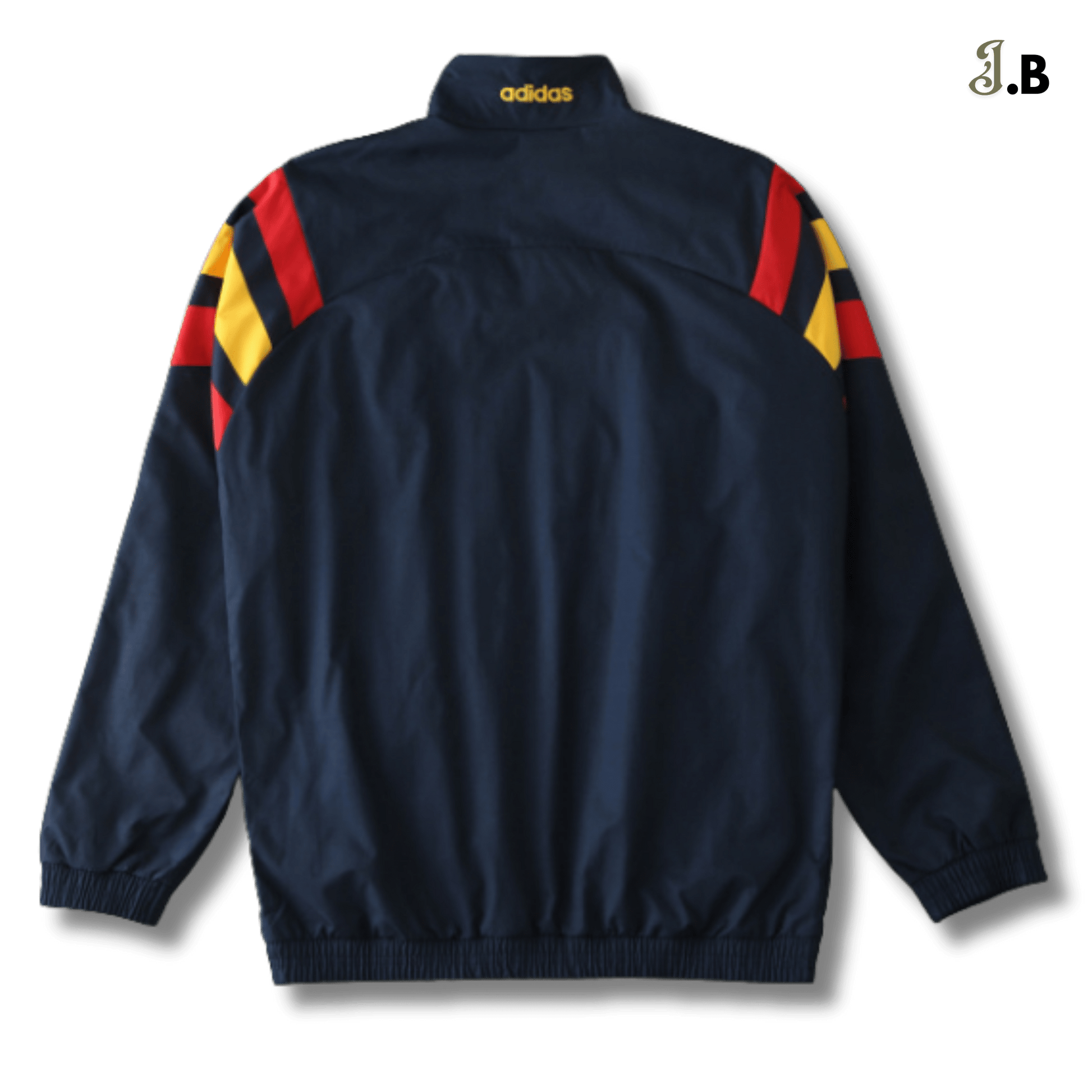 Spain Vintage UEFA Navy Windbreaker - JogaBonito - Windbreaker