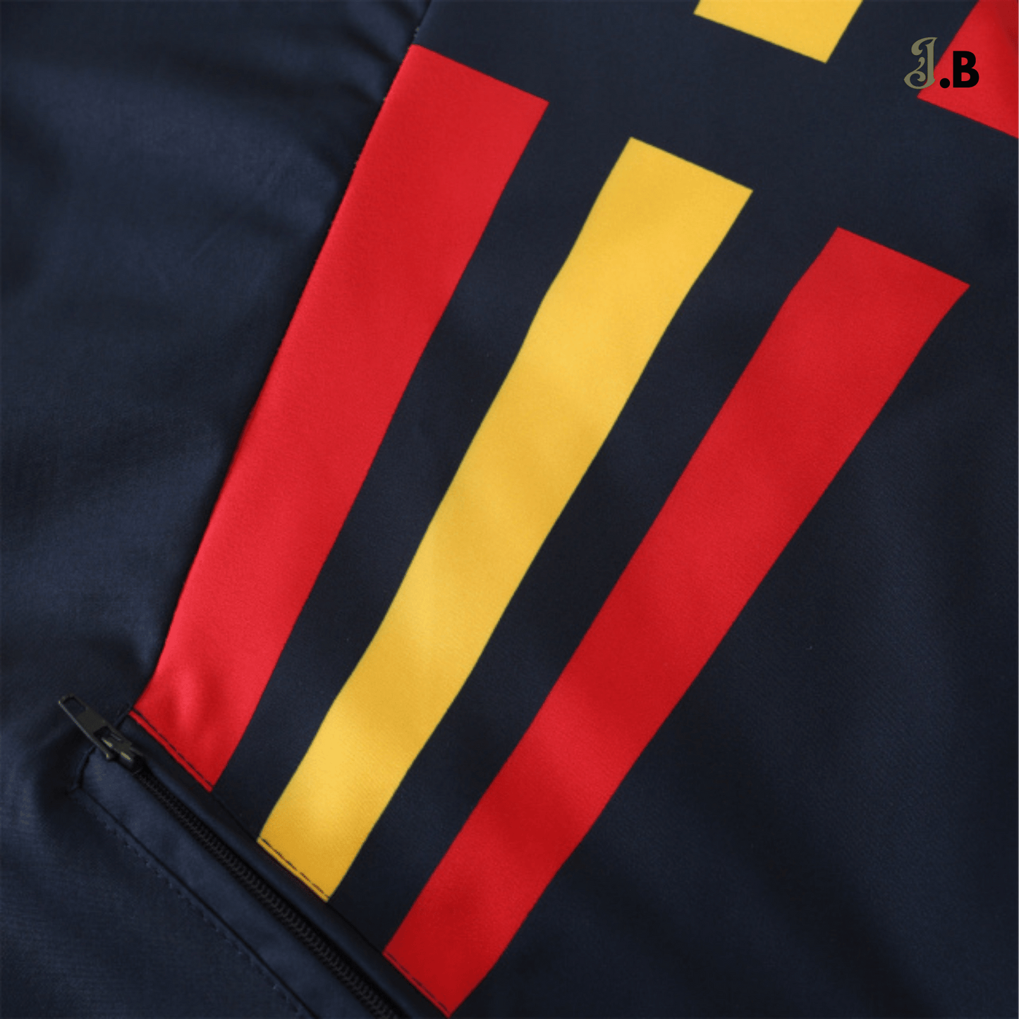 Spain Vintage UEFA Navy Windbreaker - JogaBonito - Windbreaker