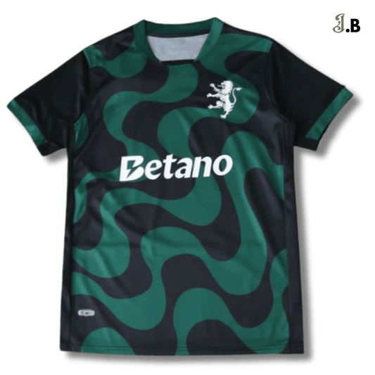 Sporting CP Green & Black Striped 3rd Fan Jersey - JogaBonito - Jersey