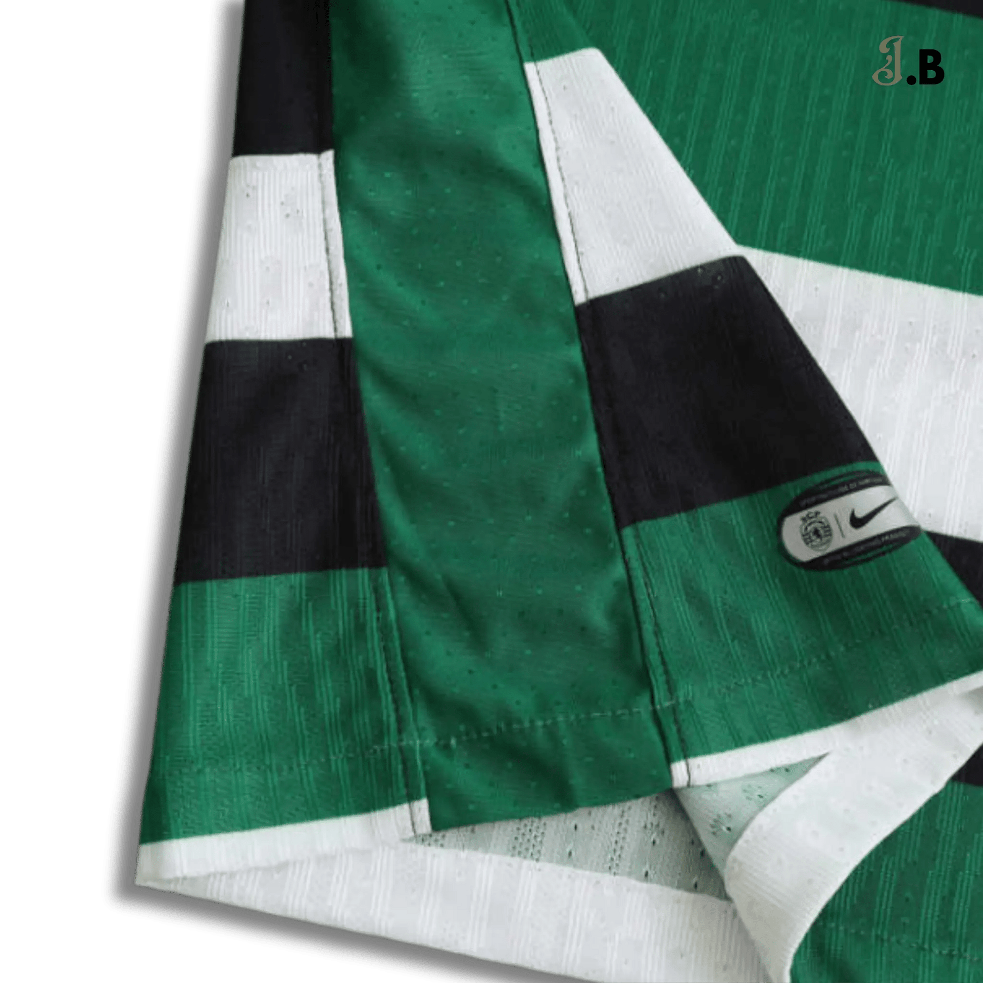 Sporting CP Green & White Stripe Home Fan Jersey - JogaBonito - Jersey