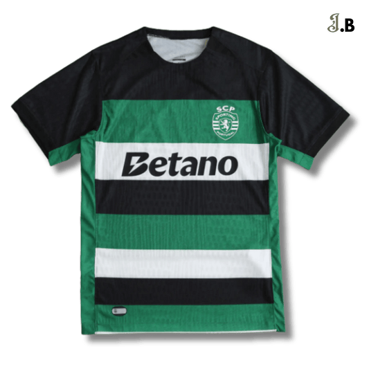 Sporting CP Green & White Stripe Home Fan Jersey - JogaBonito - Jersey