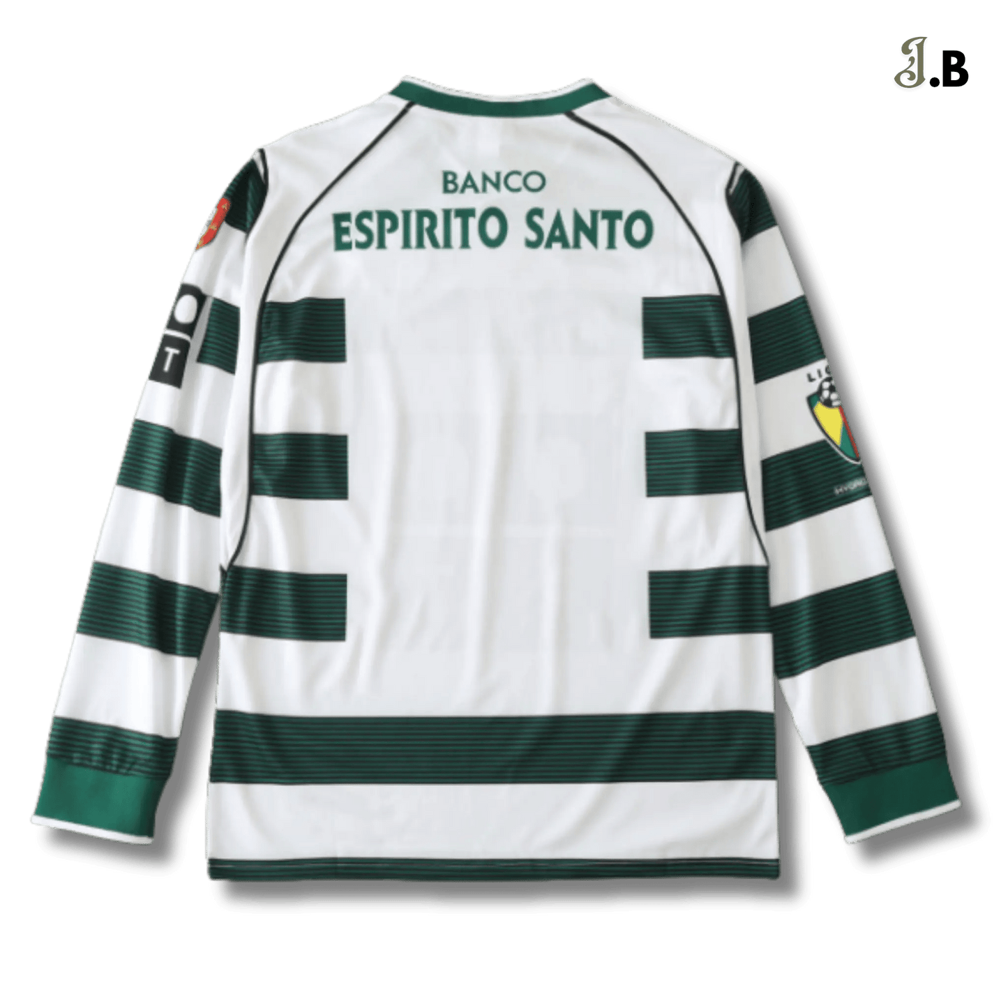 Sporting CP Vintage 01 Green & White Home Long Sleeve - JogaBonito - Jersey