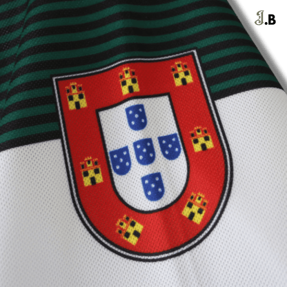 Sporting CP Vintage 01 Green & White Home Long Sleeve - JogaBonito - Jersey