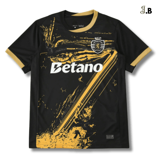 Sporting CP Vintage Black & Orange 3rd Fan Jersey - JogaBonito - Jersey