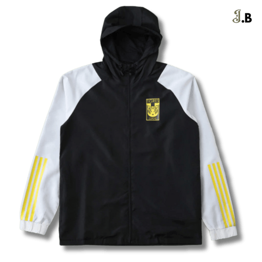 Tigres UANL Black Hooded Windbreaker - JogaBonito - Jersey