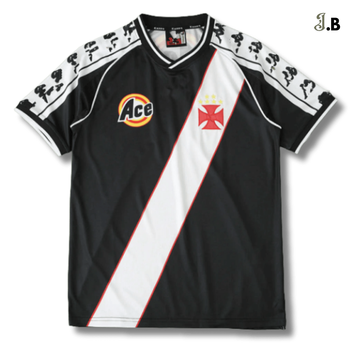 Vasco Da Gama Vintage 2000 Black Away Jersey - JogaBonito - Jersey