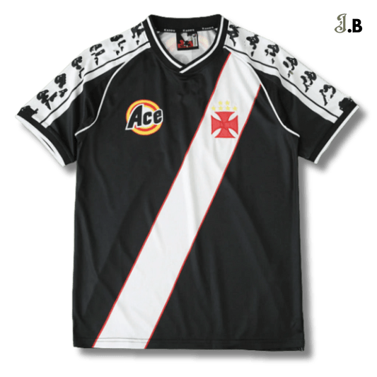 Vasco Da Gama Vintage 2000 Black Away Jersey - JogaBonito - Jersey
