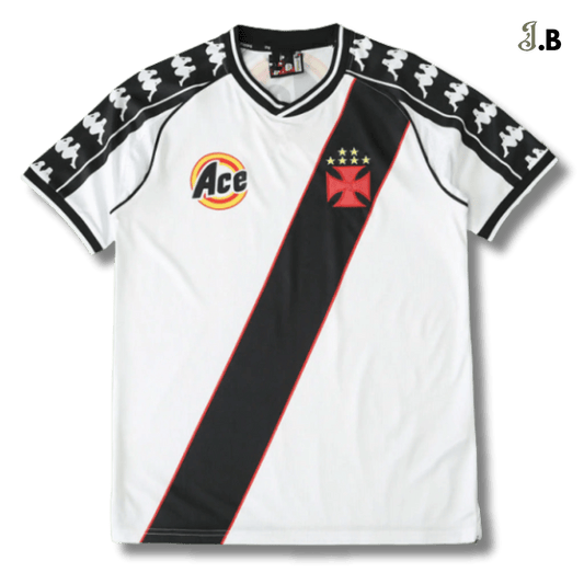 Vasco Da Gama Vintage 2000 White Home Jersey - JogaBonito - Jersey