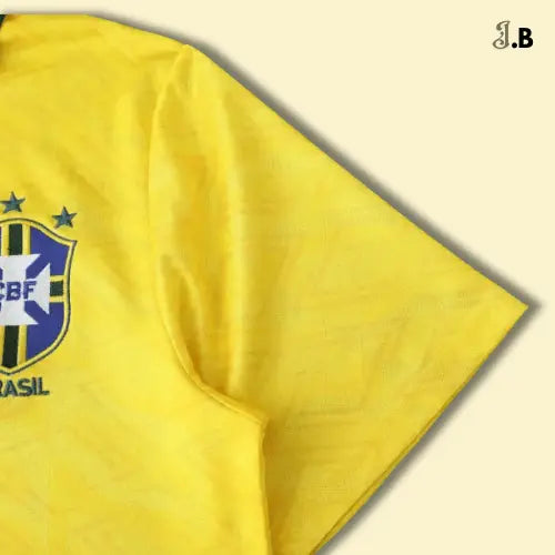 Vintage 1991 Brazil Home Fan Edition Jersey JogaBonito
