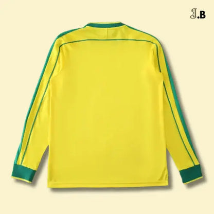 Vintage 1998 Brazil Home Fan Edition LS Jersey JogaBonito