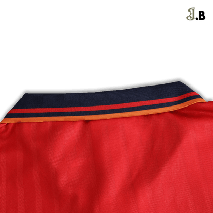 Vintage Spain 1994 Red/Navy Home Fan Jersey - JogaBonito - Jersey