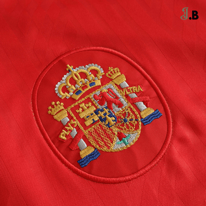 Vintage Spain 1994 Red/Navy Home Fan Jersey - JogaBonito - Jersey